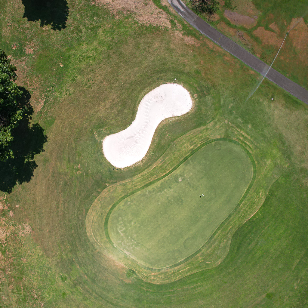Overhead Golf Hole Image